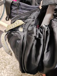 大容量可折疊百變多功能旅行包/購物包-可肩背/手提/後背-黑色 (32x35x23cm)