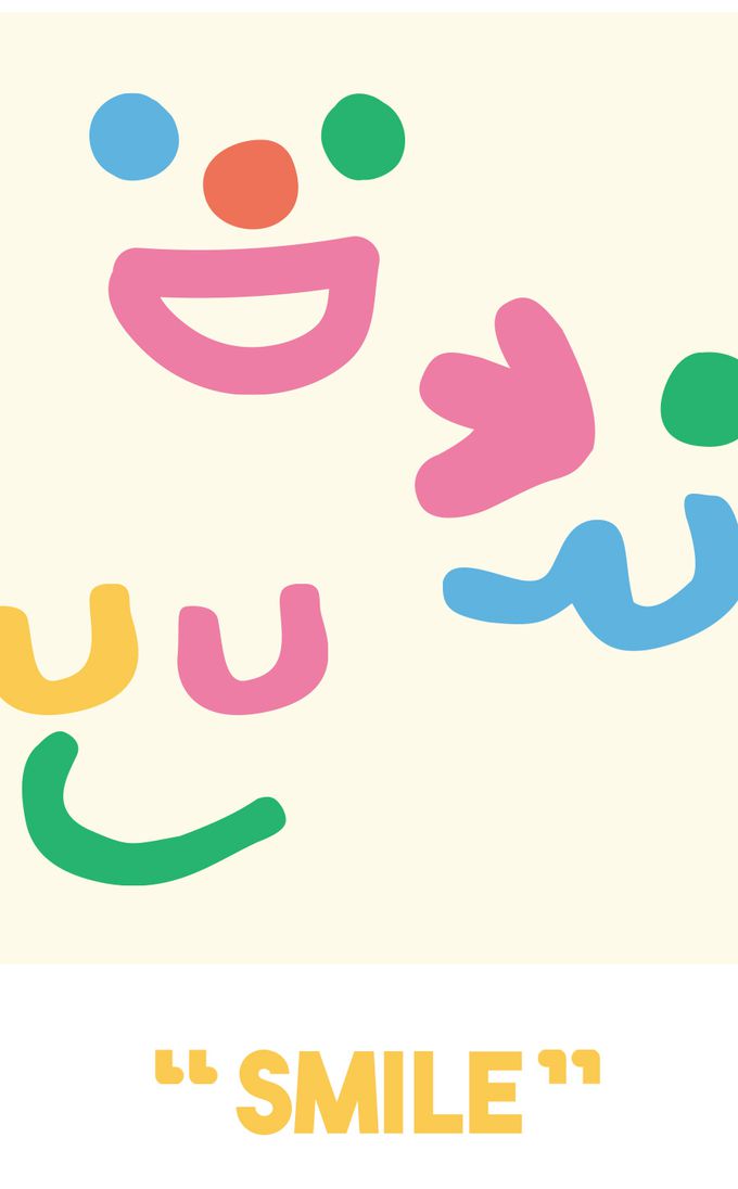 韓國 Kokacharm - 兒童短襪/襪子三入組-笑臉-藍綠X粉橘