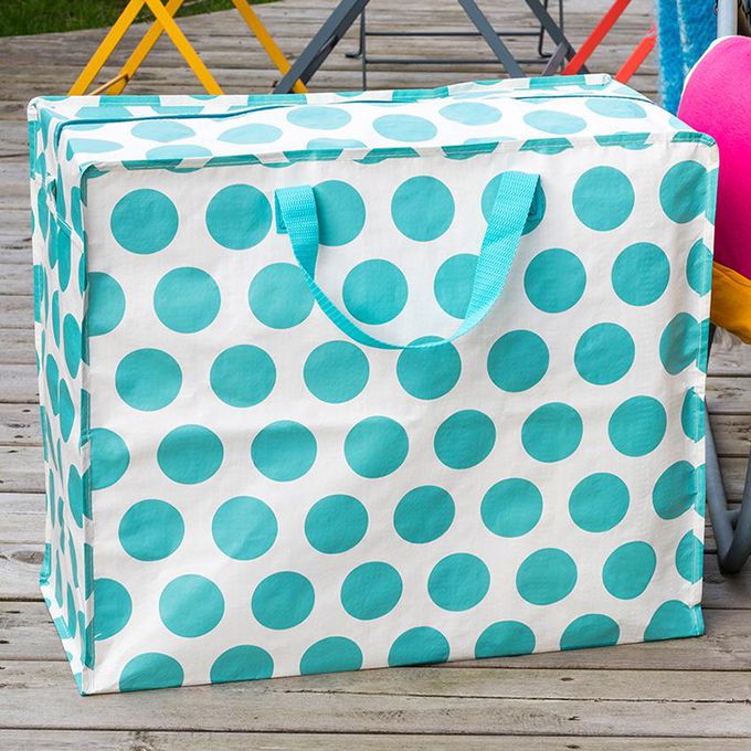 英國 Rex London - 衣物/棉被超大多功能防水環保收納袋/萬用袋-青玉點點