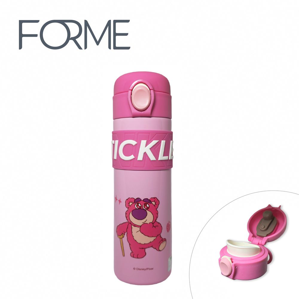 正版授權不鏽鋼保溫 悠活杯系列 直飲 彈跳隨身杯 500ml - 熊抱哥_粉 (500ml)