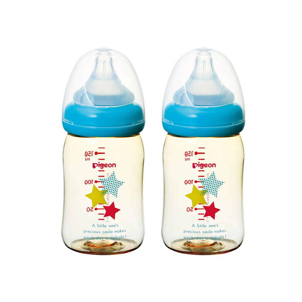 母乳實感PPSU寬口奶瓶160mlx2-星星