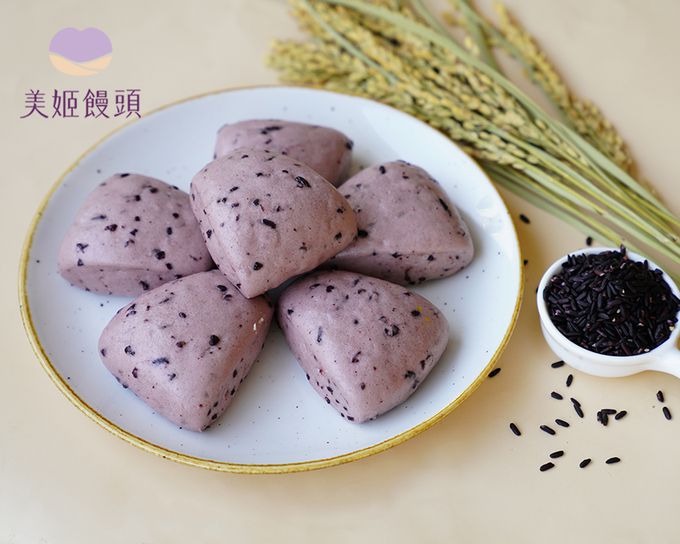 美姬饅頭 - 紫米紫薯低糖米饅頭-50g*6顆