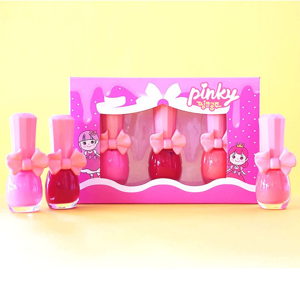 韓國 Pink Princess - 經濟小禮盒(指甲油*3)-Set B