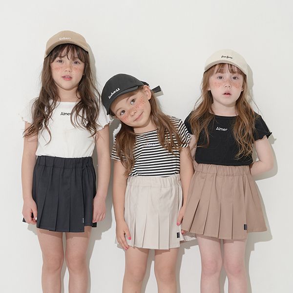 日本 Lycee mine - 迷你刺繡羅紋捲邊時尚短上衣-奶油黃