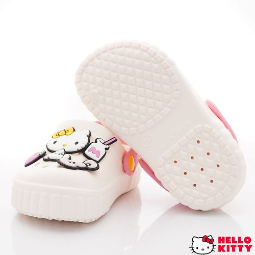 HELLO KITTY-可愛休閒涼拖鞋-823609白(中小童段)-涼拖鞋-白