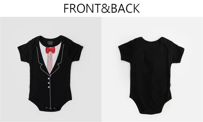 美國Frenchie MC - 嬰兒連身衣-短袖-小勞勃倒泥