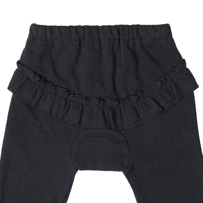 akachan honpo - 屁屁荷葉邊褲-深藍色