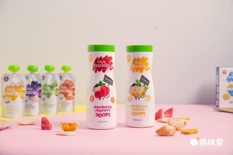 little freddie - 小皮鳳梨香蕉圈圈餅*1  小皮莓果圈圈餅*1