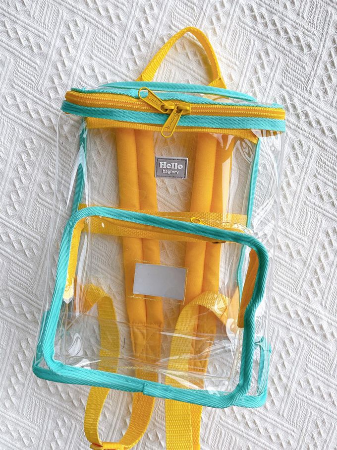 香港百寶袋王 Bagtory HK - Hello Bacyk 撞色後背包(大)-草莓x深藍