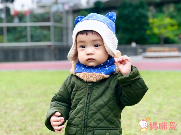 日本 Connect M - 日本製可愛冬帽-小童款-熊耳漁夫帽_紅藍格子-74-2006