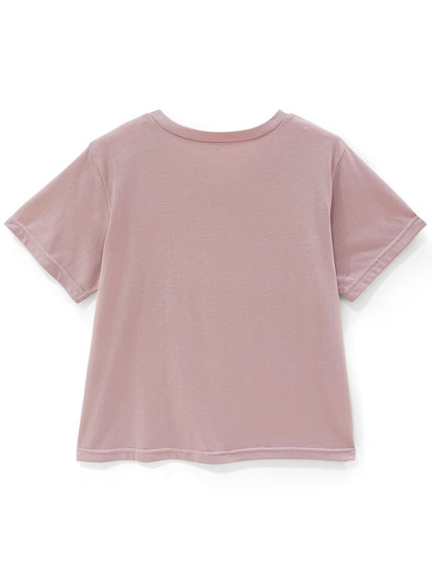 日本 GRL - LOGO刺繡百搭純棉短T-黑