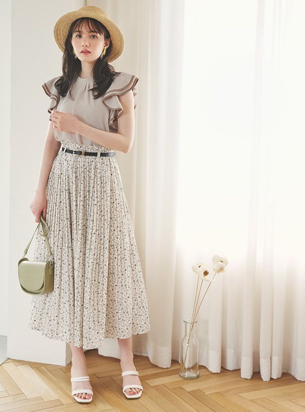 日本 GRL - 氣質滿點法式波浪無袖上衣-奢華黑