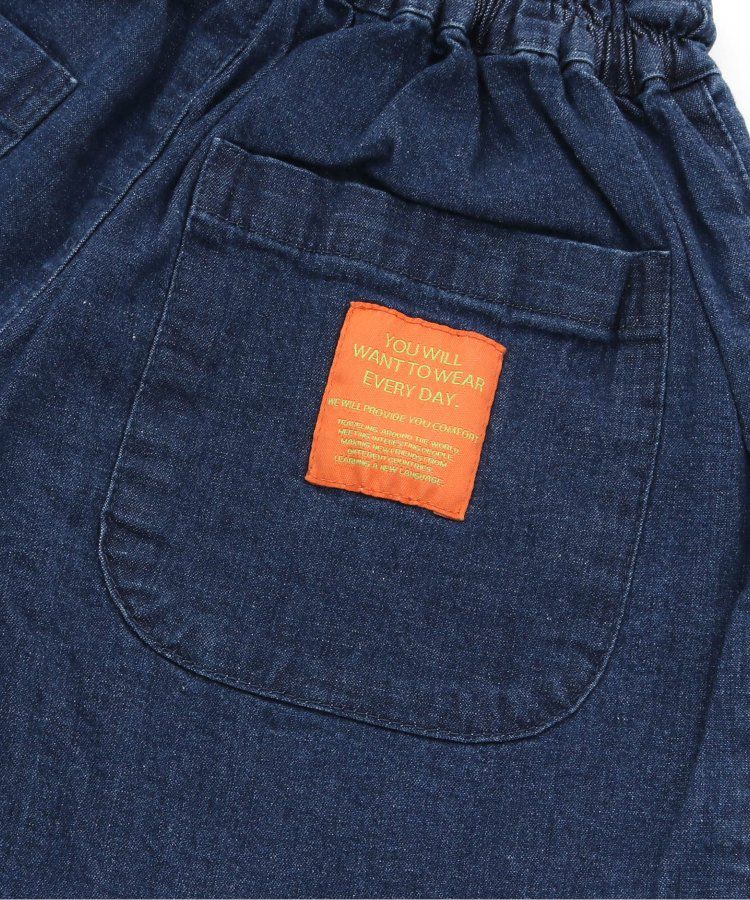 日本 BREEZE - 彩色標籤腰束口休閒短褲-軍綠