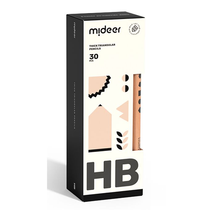MiDeer - 兒童專用三角鉛筆-HB(30PCS)