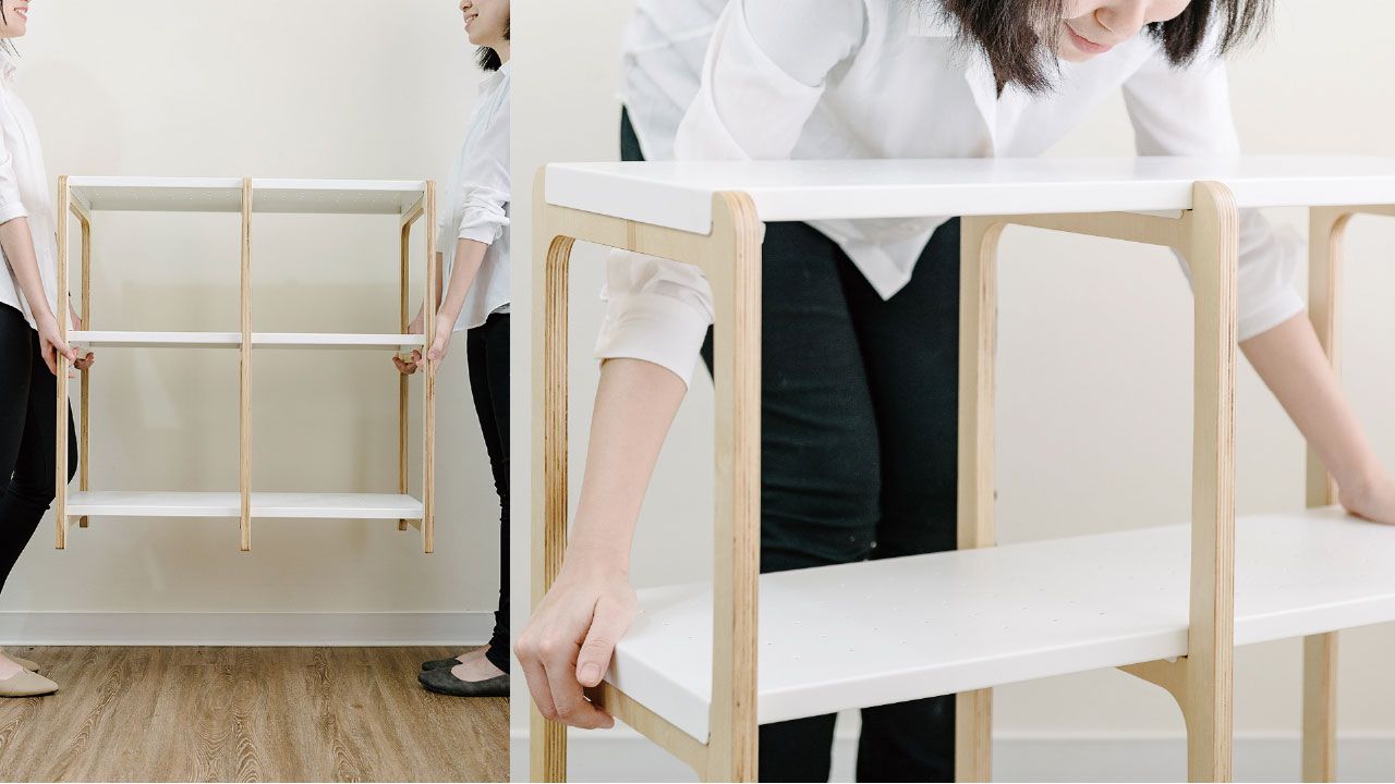 走走家具 - 走走置物架-沉穩灰 (74 / 34 / 73.5 (cm))