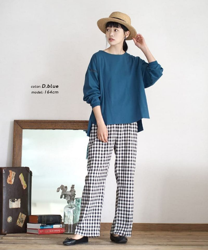 日本 zootie - 抗透汗 純棉圓領長袖上衣-知性黑