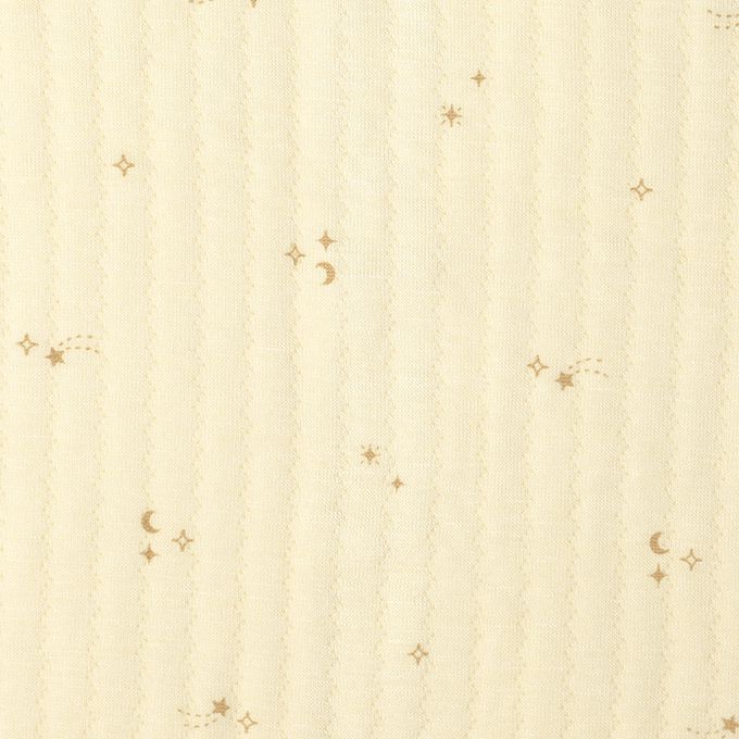 akachan honpo - 長袖有機蓬鬆保暖連身衣-奶油色 (50~70cm)