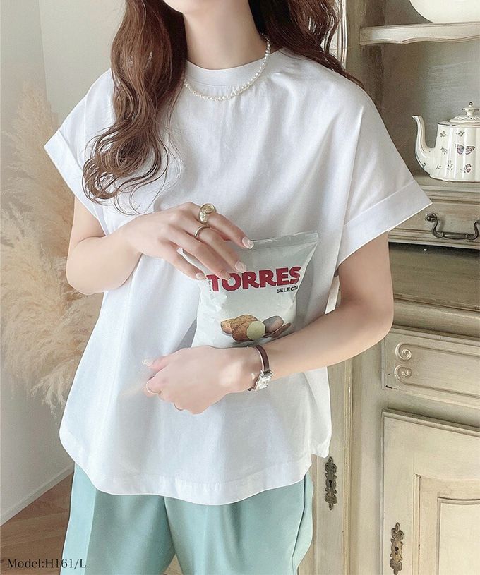 日本 Classical Elf - 前後2way優雅簡約法式袖上衣-白