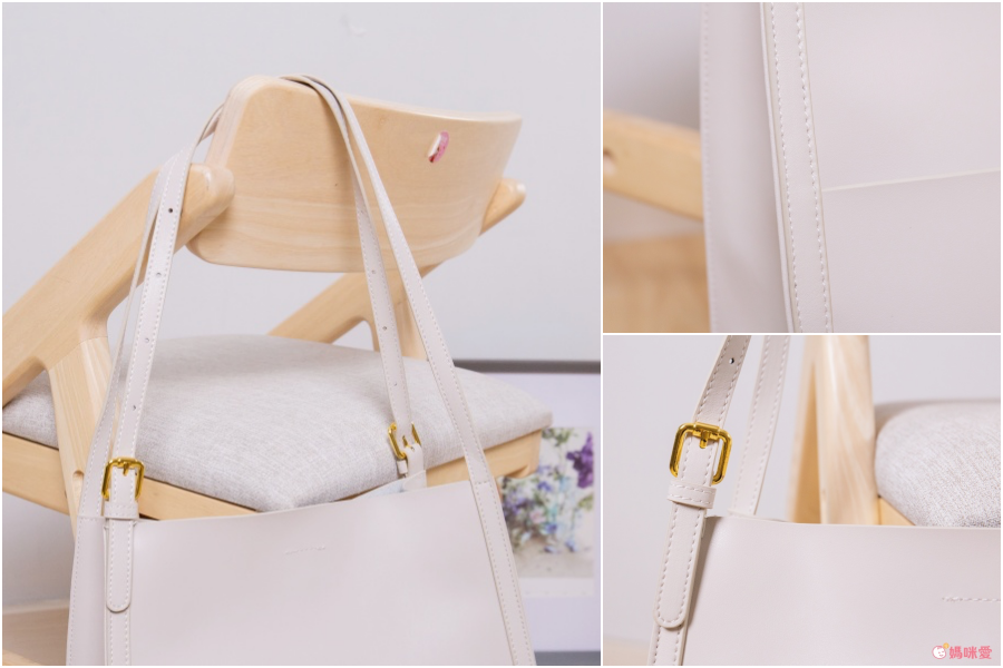 真皮大容量單肩托特包-卡其色 (30x12x31cm)