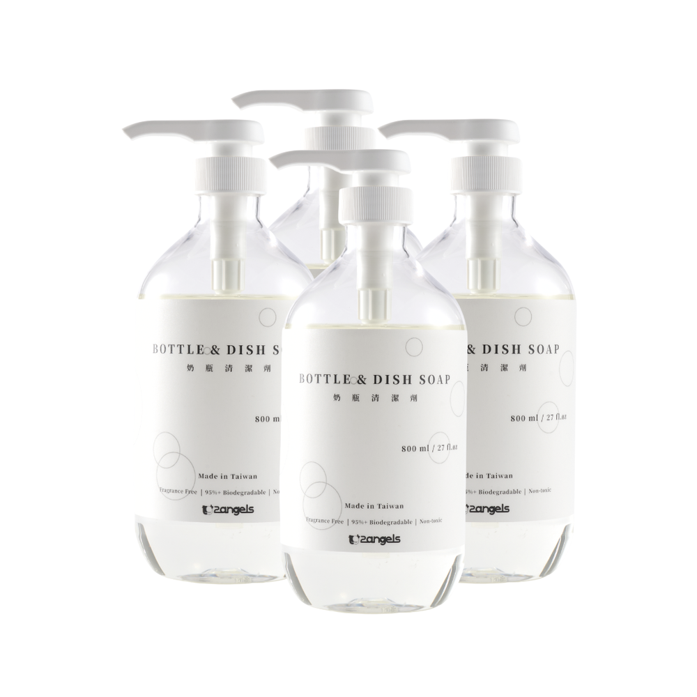 自然植潔奶瓶餐具清潔液 4瓶