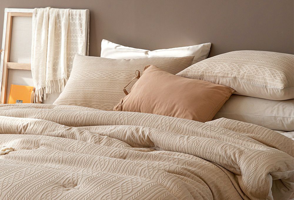 韓國 Maatila - 可水洗莫代爾針織紋棉被-溫暖冬日