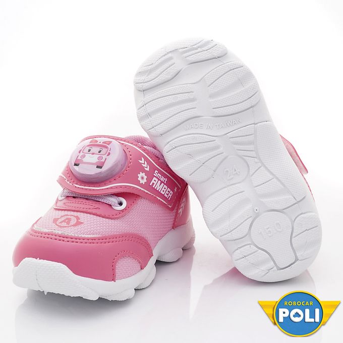 POLI電燈運動鞋-POKX34123粉(中小童)-運動鞋-粉