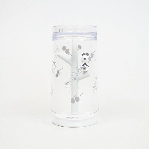 樹枝造型杯架/漱口杯組-史努比-白 (杯子Φ6.5x11cm)