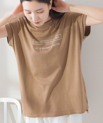 日本 Bou Jeloud - 100%純棉透氣簡約短袖上衣-焦糖橘