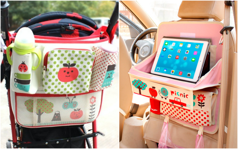 開車族必備！車內收納救星｜收納掛袋、防水摺疊桌