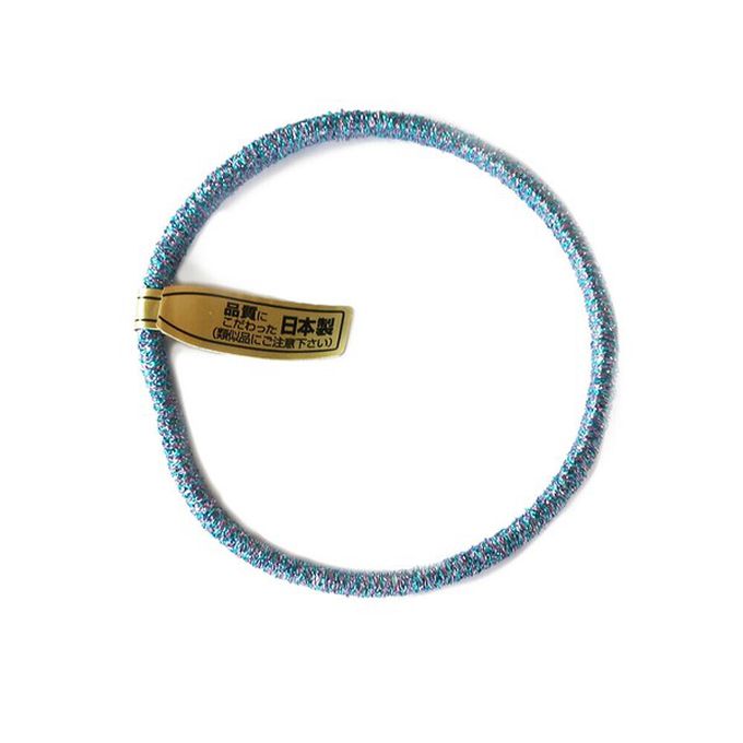 日本 Melody Accessory - 日本製 專利耐用閃亮金蔥髮圈(5入組)-彩虹