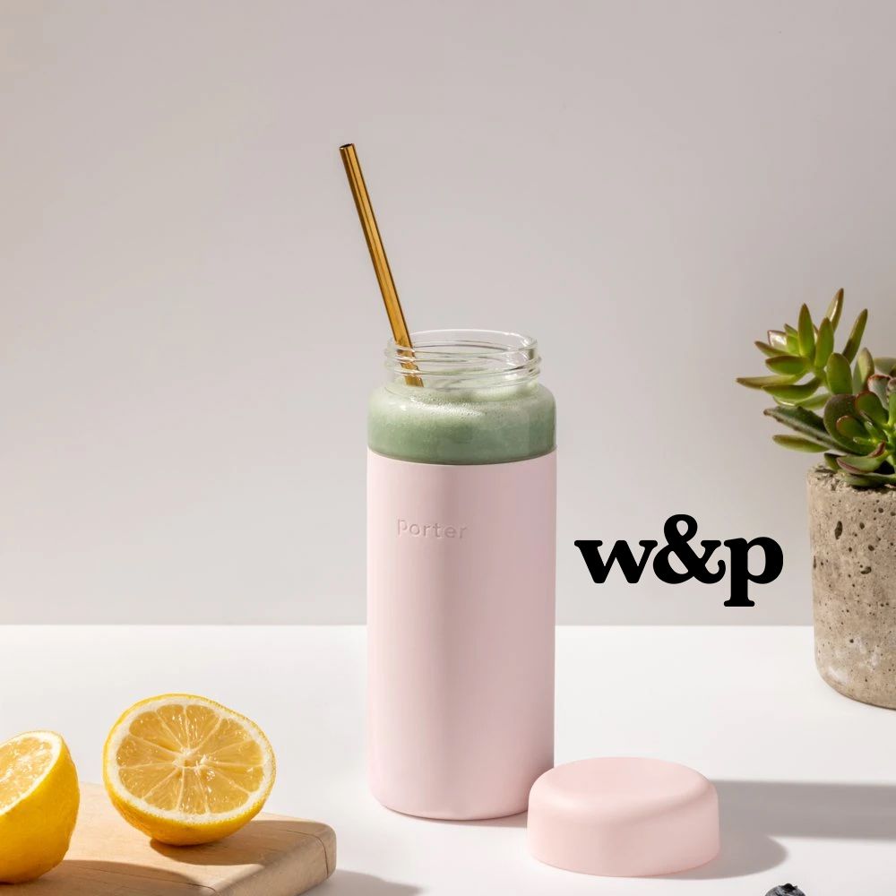 美國 W&P - 簡約寬口玻璃瓶-薄荷綠-16oz/480ml