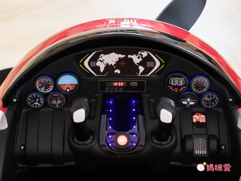 i-Smart - 小鋼砲戰鬥機 雙驅兒童電動車-藍色