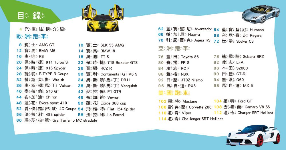 我的第一本跑車博士小百科NEW-1本小百科+5款迴力車模型+極速賽車遊戲組