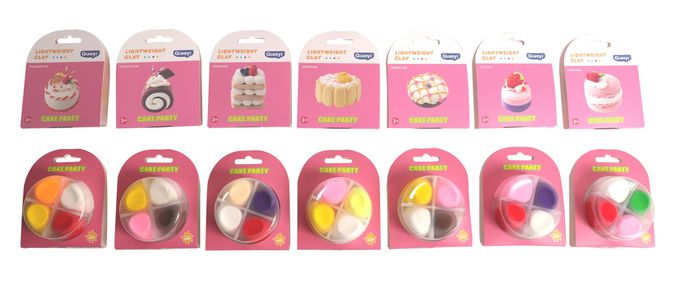 樂彩森林 - 4色主題輕黏土-蛋糕派對(混款)