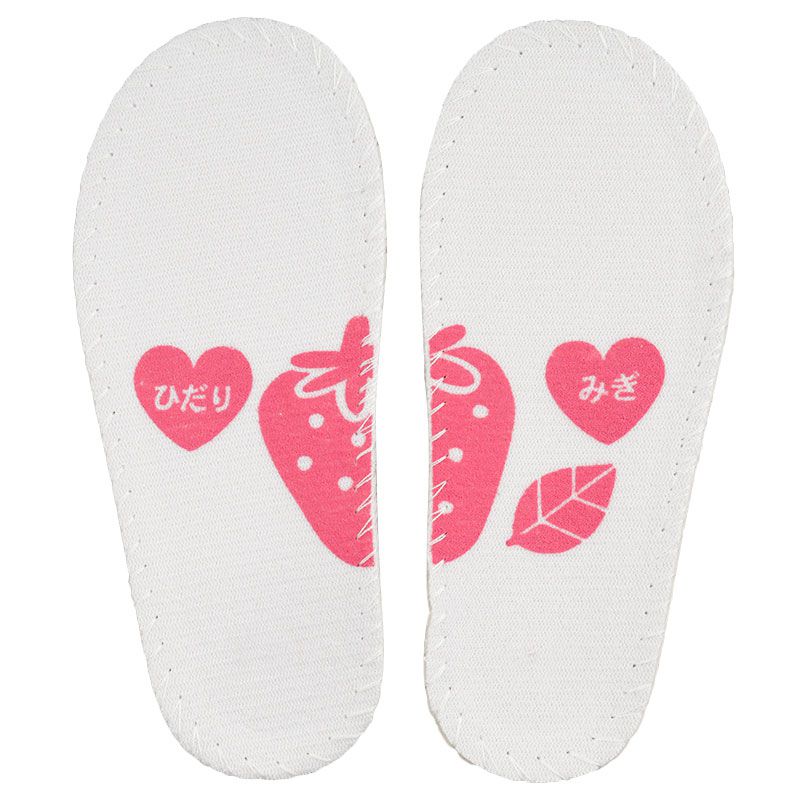 akachan honpo - 雨鞋-草莓花朵-粉紅色