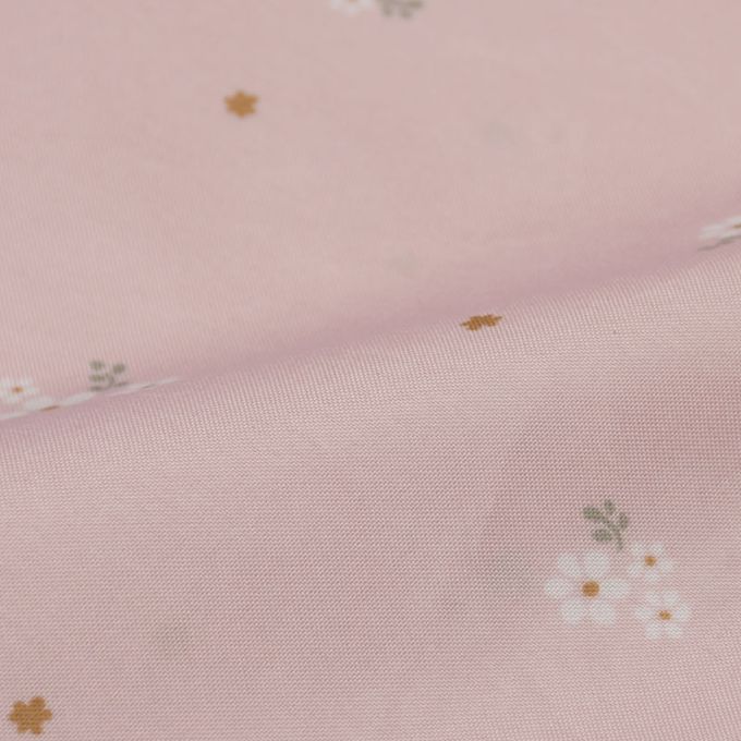 akachan honpo - 長袖防髒衣-小花-粉紅色 (80~90cm)