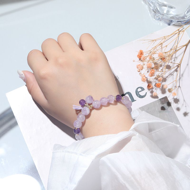 8mm薰衣草紫水晶手鏈-延長鏈款 (14-19cm)
