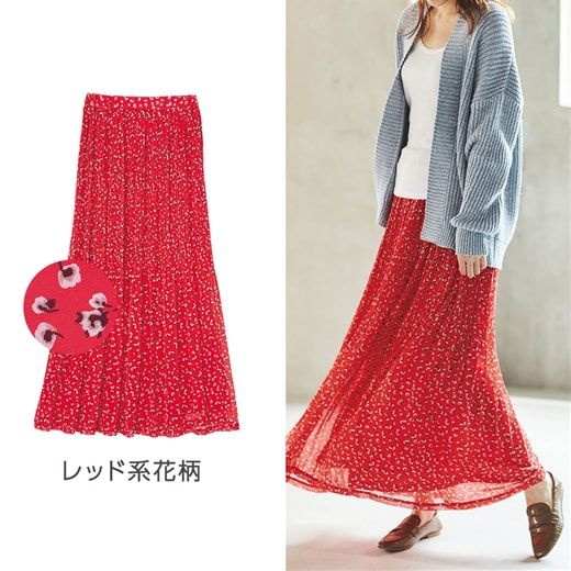 日本 BELLUNA - 仙女飄飄細楊柳雪紡長裙-黑