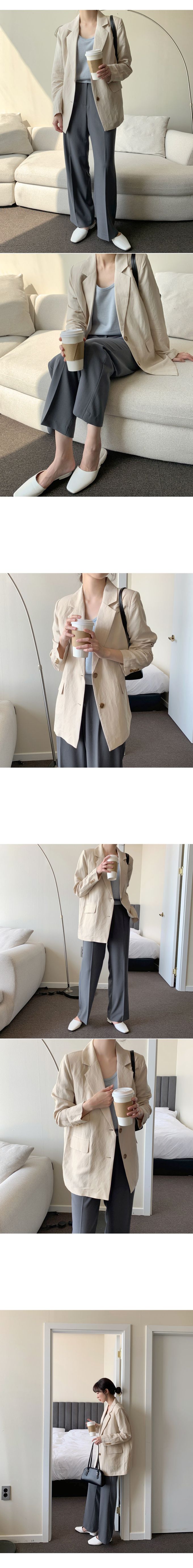 韓國 98doci - 夏季好搭西裝直筒寬褲-薄荷綠