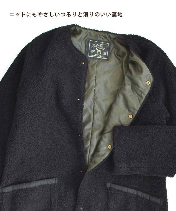 日本 zootie - SunnyHeat 保暖蓄熱泰迪熊長版外套-時尚黑