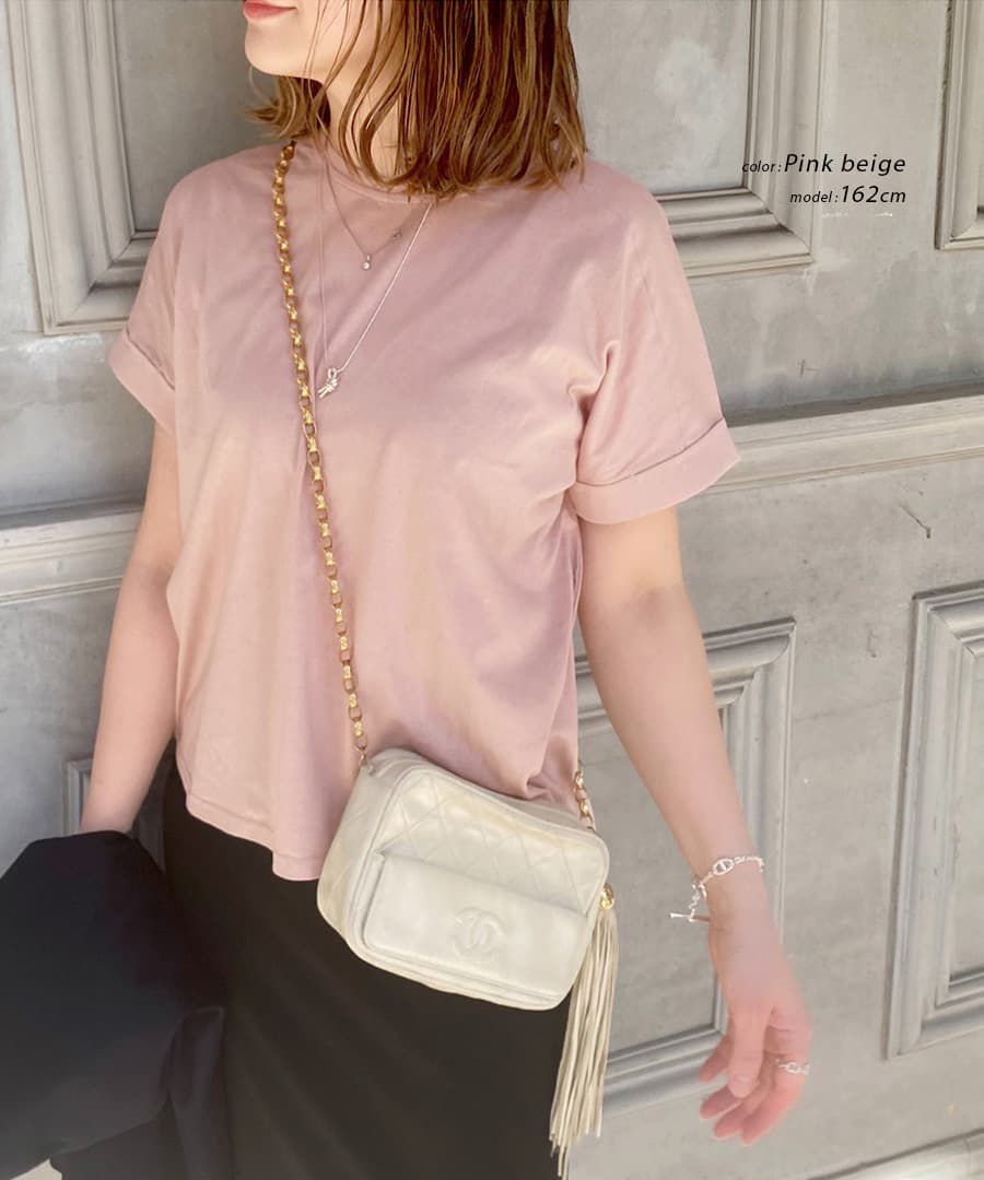 日本 zootie - 抗透汗 落肩寬鬆純棉短袖上衣-淺藍 (M-L)