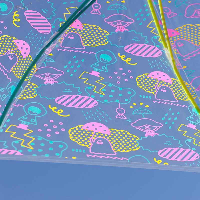 日本Caetla - Evereon 可替換式環保兒童傘-日本設計師萌萌款-綠色 (45cm)