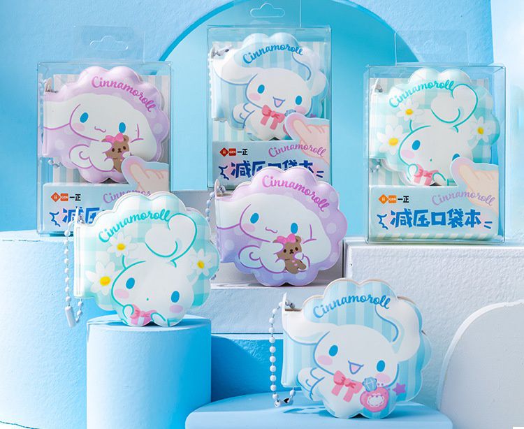 卡通減壓口袋筆記本-卡通人物美樂蒂 (5.3x5cm)-款式隨機