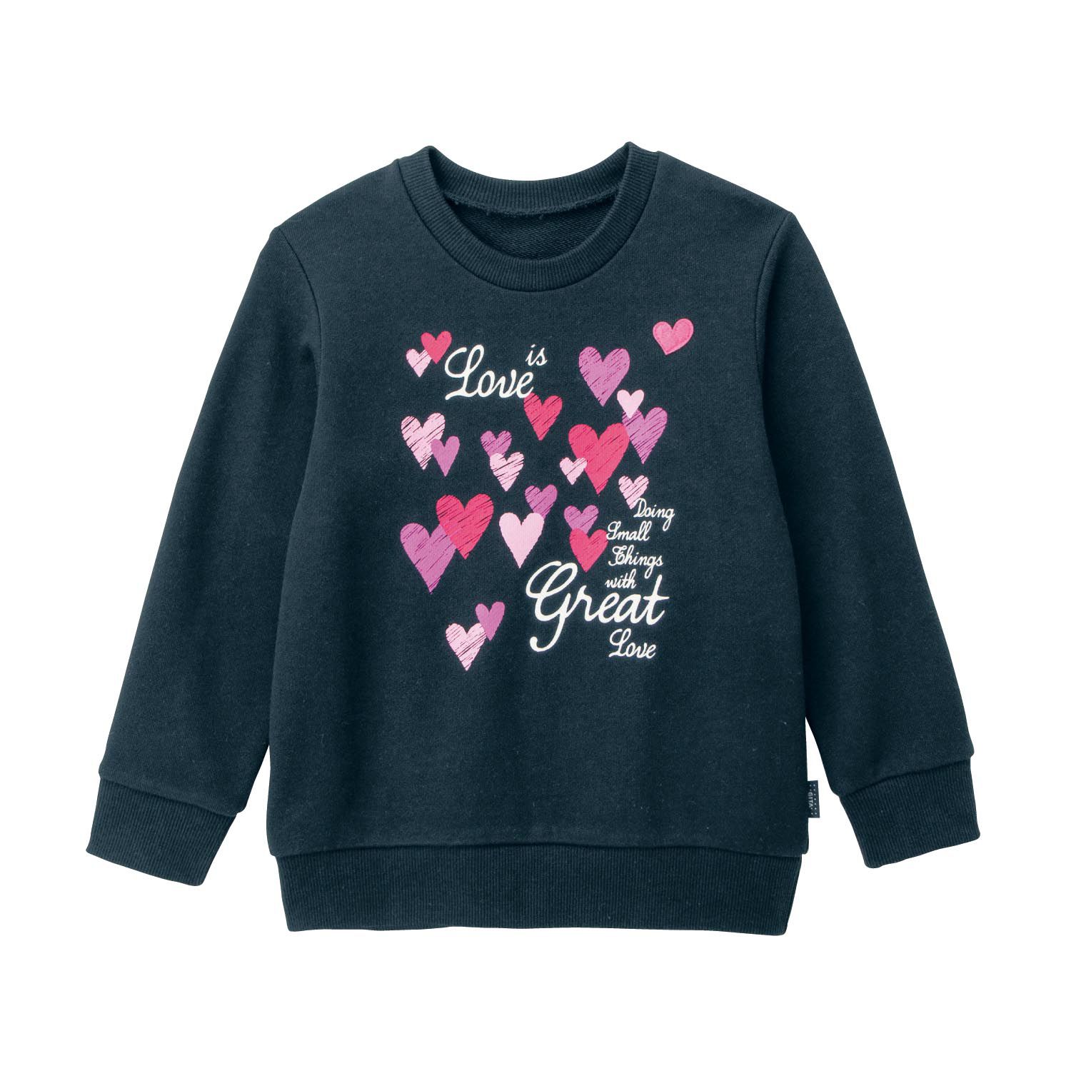 日本千趣會 - GITA 純棉裏毛長T-心花怒放-黑