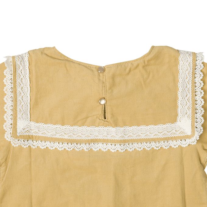 akachan honpo - 水手領洋裝-淺卡其色