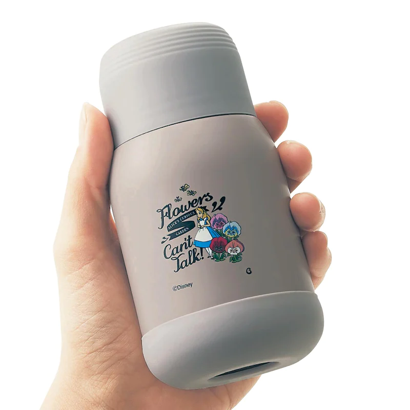 日本千趣會 - 迪士尼 復古風保冷保溫瓶-小熊維尼-灰杏 (180ml)