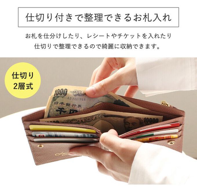 日本 LIZDAYS - 真皮輕薄多功能收納釦式短夾-芥末黃 (11.5x9.5cm)