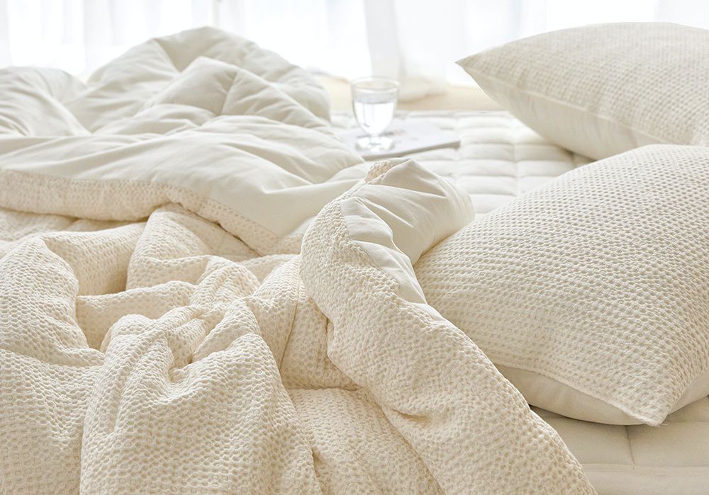 韓國 Maatila - 可水洗天絲莫代爾鬆餅棉被-優格