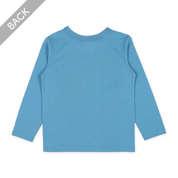 日本西松屋 - 寶可夢 圓領印花長袖上衣-紅蓮鎧騎-卡其