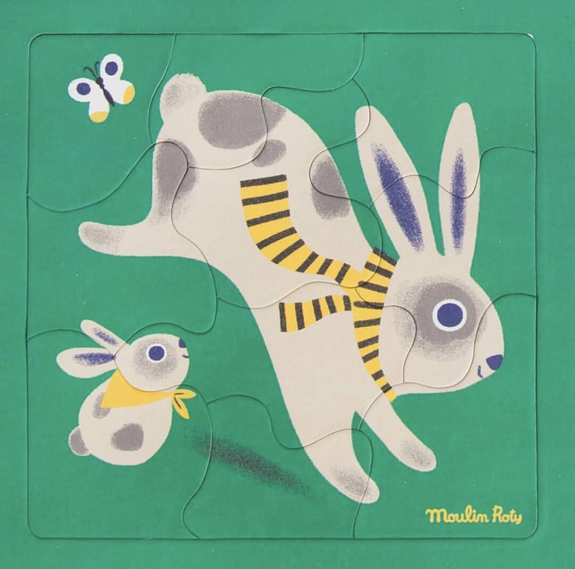 Moulin Roty - 四合一動物拼圖 (205*205*35(mm))